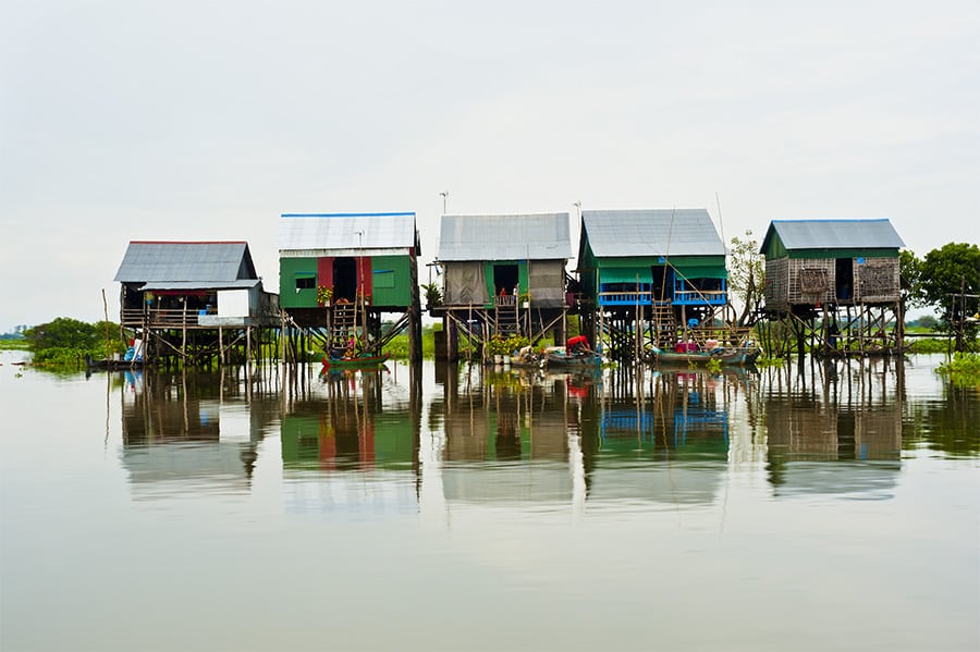 Cambodia floating village tonle sap ii