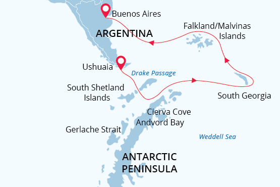 Map falklands south georgia antarctica ush