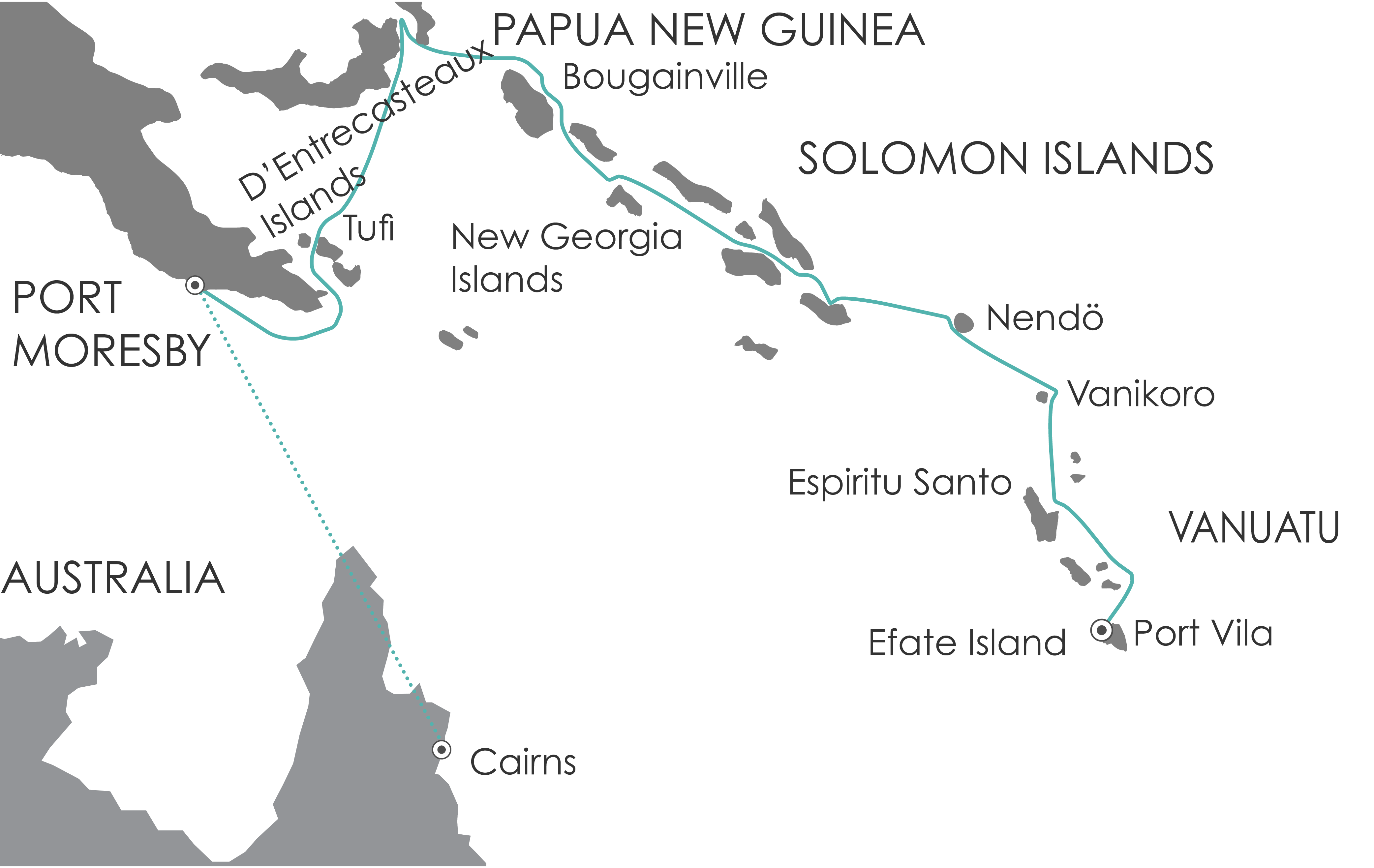 Discover the secrets of melanesia map